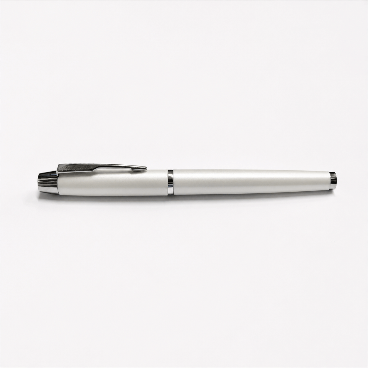 Premium White Plastic Gel Pen | Smooth Writing Office & School Pen